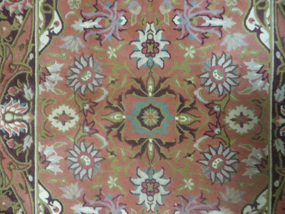 Chinese Wool Rug 3x5 Vintage Handmade Oriental Carpet Floral Medallion