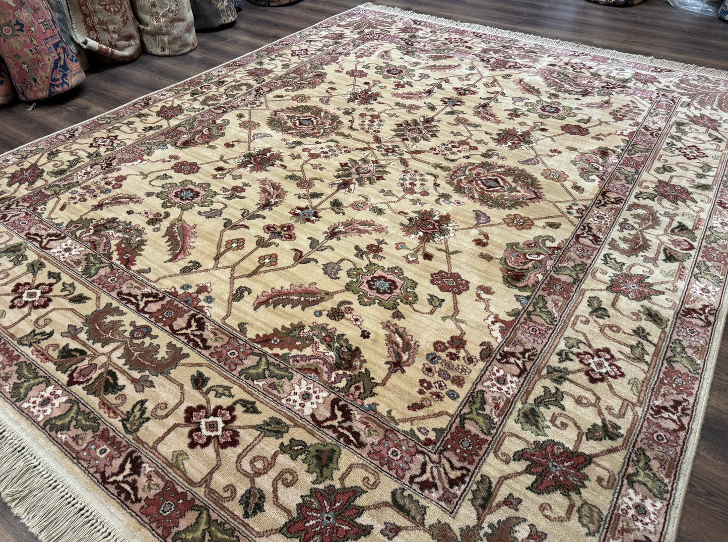 Karastan Agra Rug Wool Pile Vintage 8.8 x 10.6 Rare 700 Series Discontinued