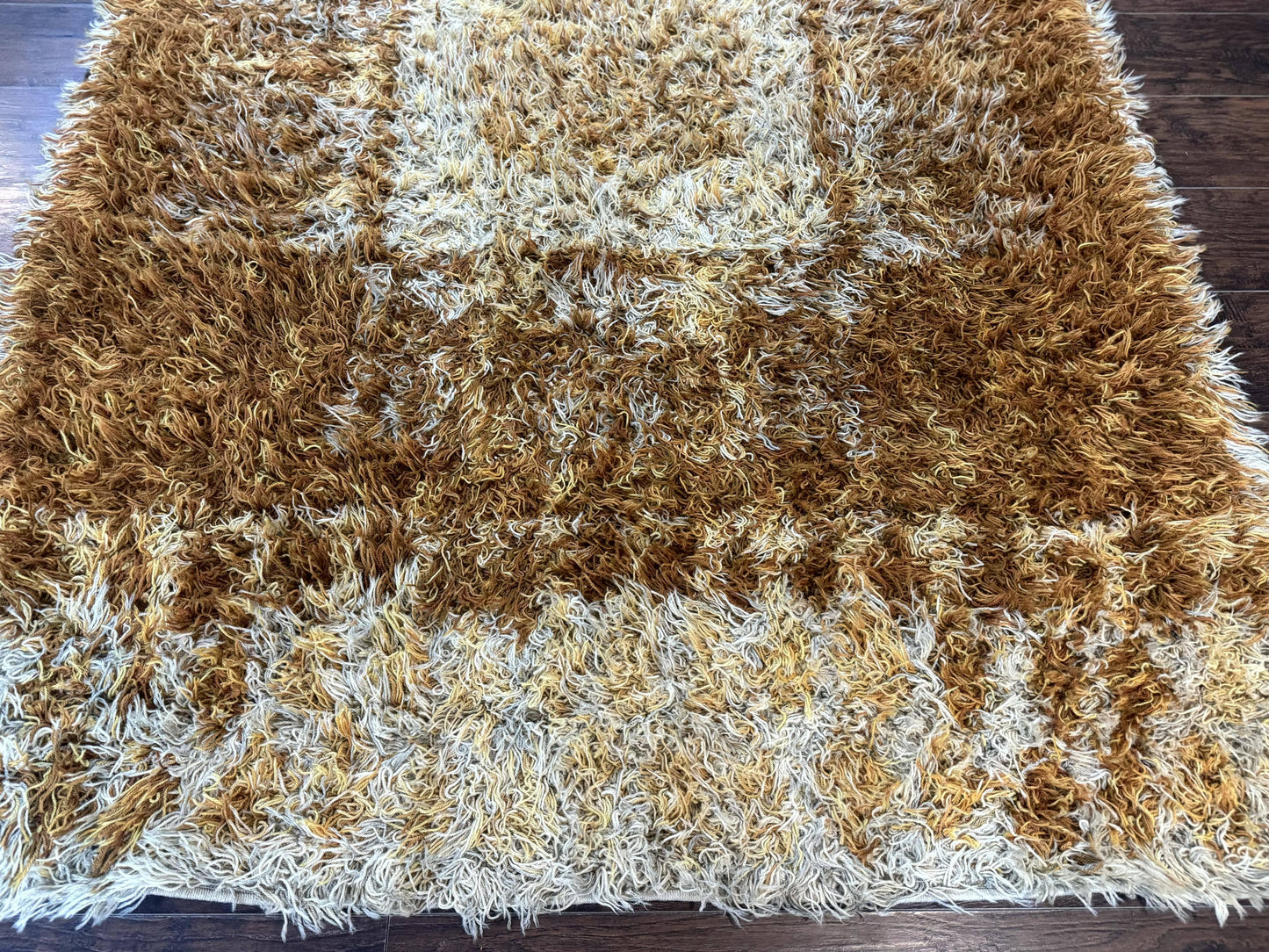 Vintage Rya Shag Rug 5.5 x 7.7