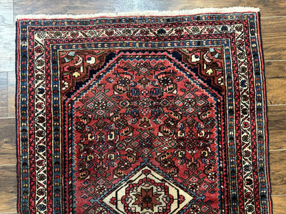 Antique Persian Tribal Rug 3.6 x 5, Hamadan Angelas Rug