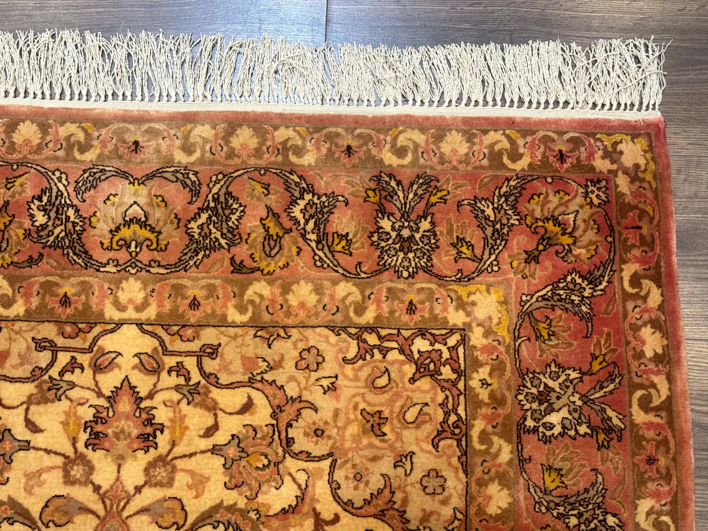 Persian Isfahan Rug 3x5 Fine 550 KPSI Kork Wool on Silk