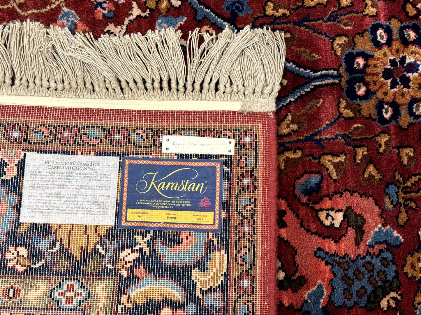 Karastan Rug Ispahan Vintage Wool Area Rug 5.9 X 9 Inches Classic 700 Series