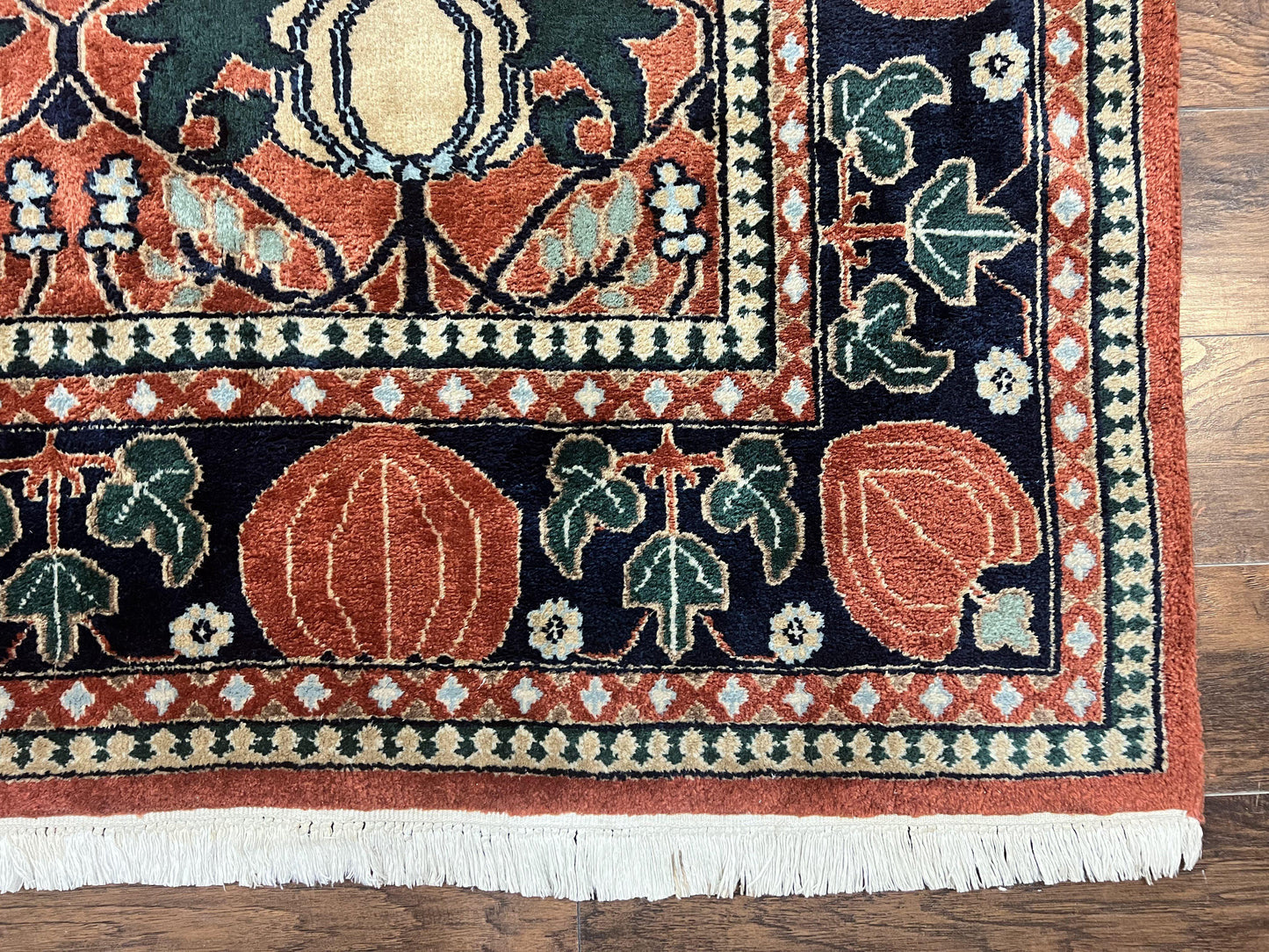 Bidjar Rug 8x10 Handmade Vintage Wool Indo Persian Red Black Carpet