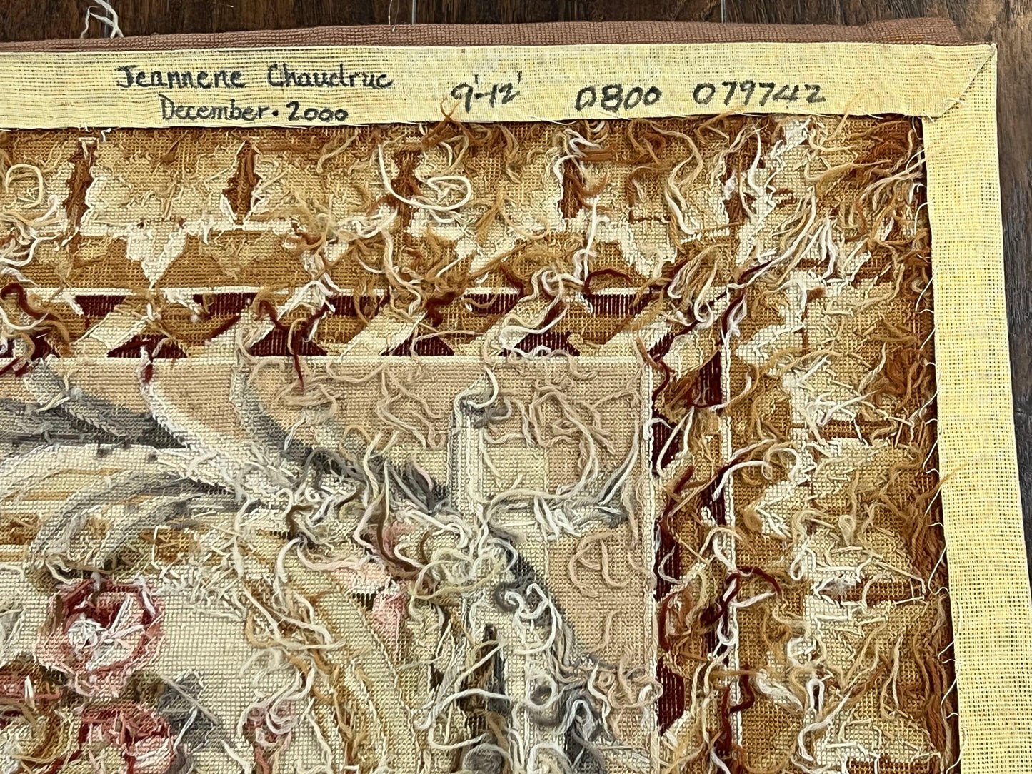 Aubusson Rug 9x12 Savonnerie Wool Floral Handmade European Area Rug