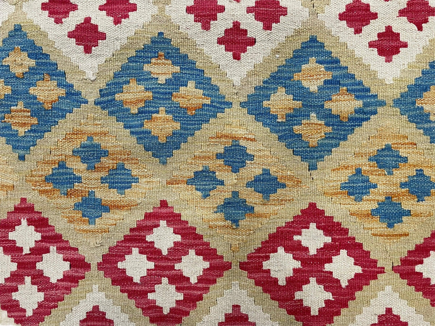 Kilim Rug 3x5 Multicolor Tribal Turkish Anatolian Wool Flatweave Area Rug
