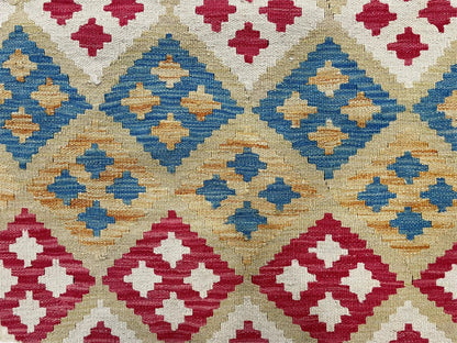 Kilim Rug 3x5 Multicolor Tribal Turkish Anatolian Wool Flatweave Area Rug