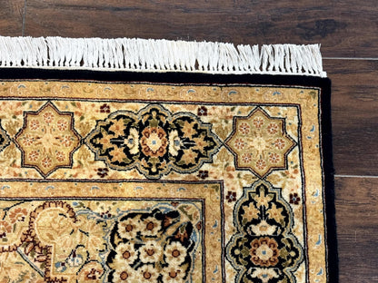 Pak Persian Rug 4x6 Hand Knotted Wool Panel Design Vintage Handmade Area Rug