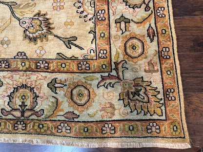 Turkish Oushak Rug 8x10 Vintage Wool Carpet Hand Knotted Deluxe Classic