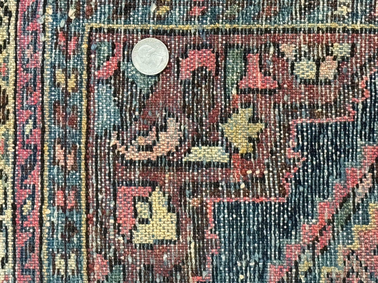 Antique Persian Tribal Rug 3.6 x 5, Hamadan Angelas Rug