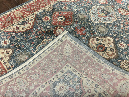 Safavieh Mahal Persian Rug 8x11 Navy Red Vintage Power Loomed Polypropylene