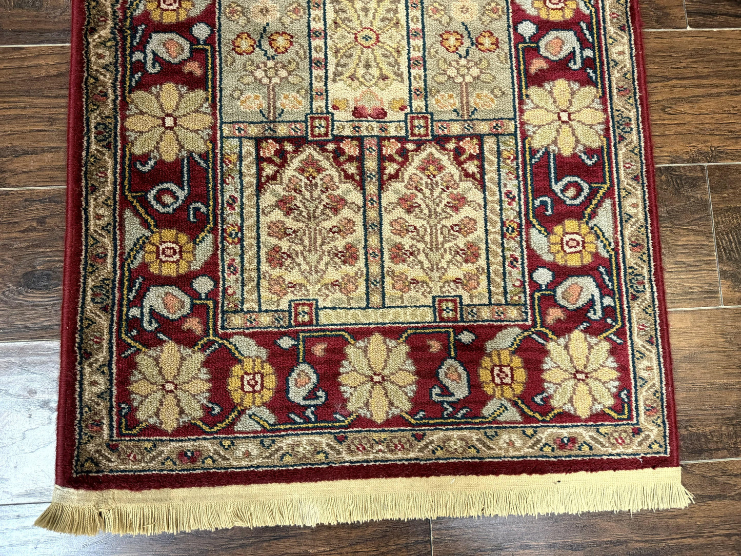 Karastan Runner Rug 2.6 x 8.6, Antique Legends Bakhtiari 2200, Vintage Wool Karastan Runner Rug, Panel Design