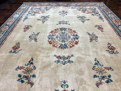 Karastan Rug 10x14 Chinese 718 Vintage Wool Pile Oriental Carpet Rare Find