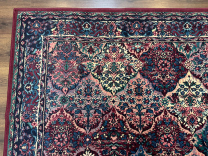 Multicolor Panel Kirman Rug 8x11
