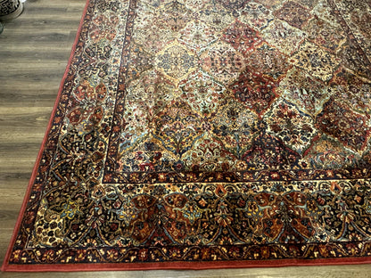 Karastan Rug Kirman Multicolor Panel Wool 8.8x8.8 Vintage