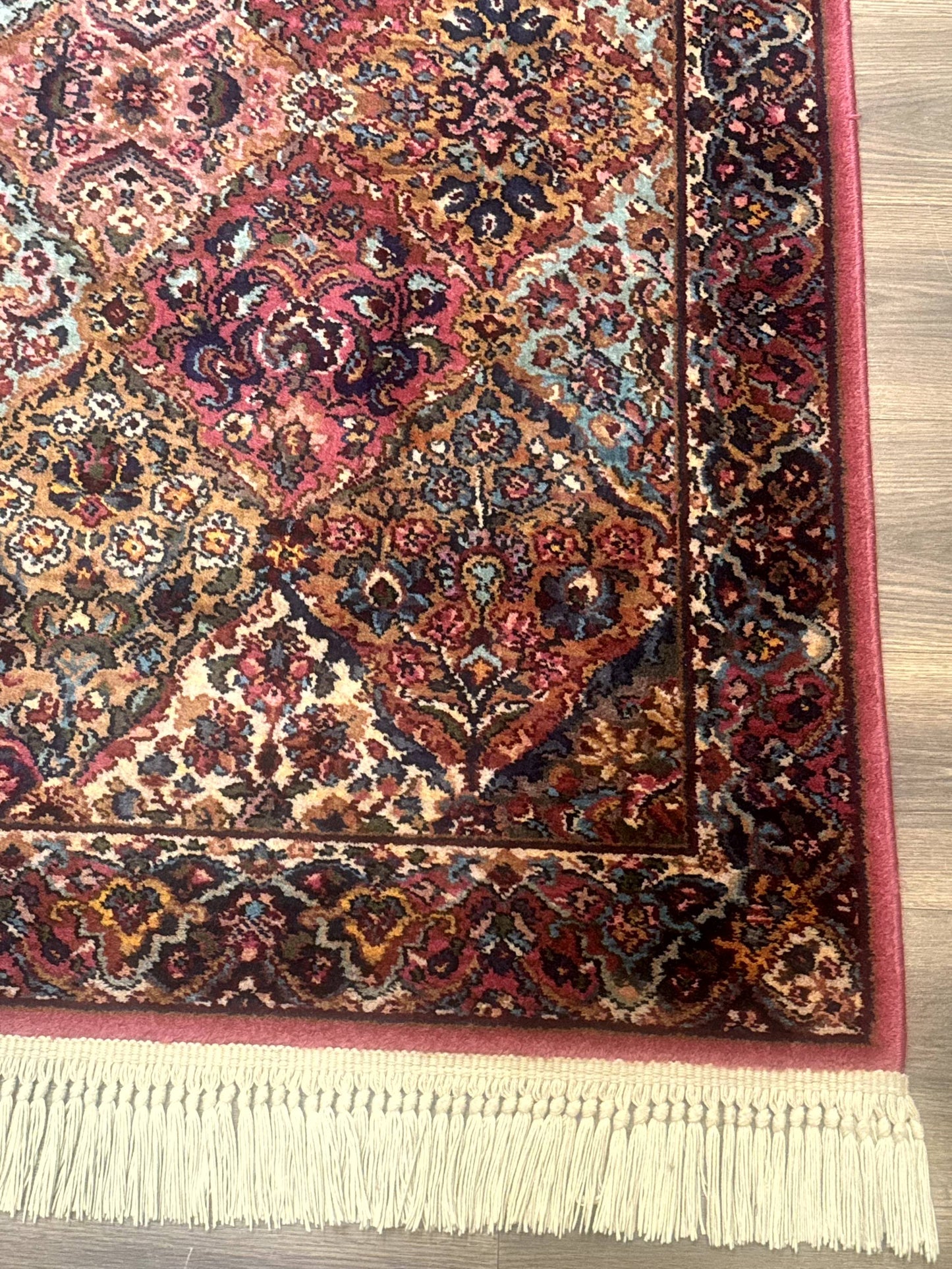 Karastan Rug 3x5 Multicolor Panel Kirman #717, Original 700 Series, Wool Pile, Discontinued