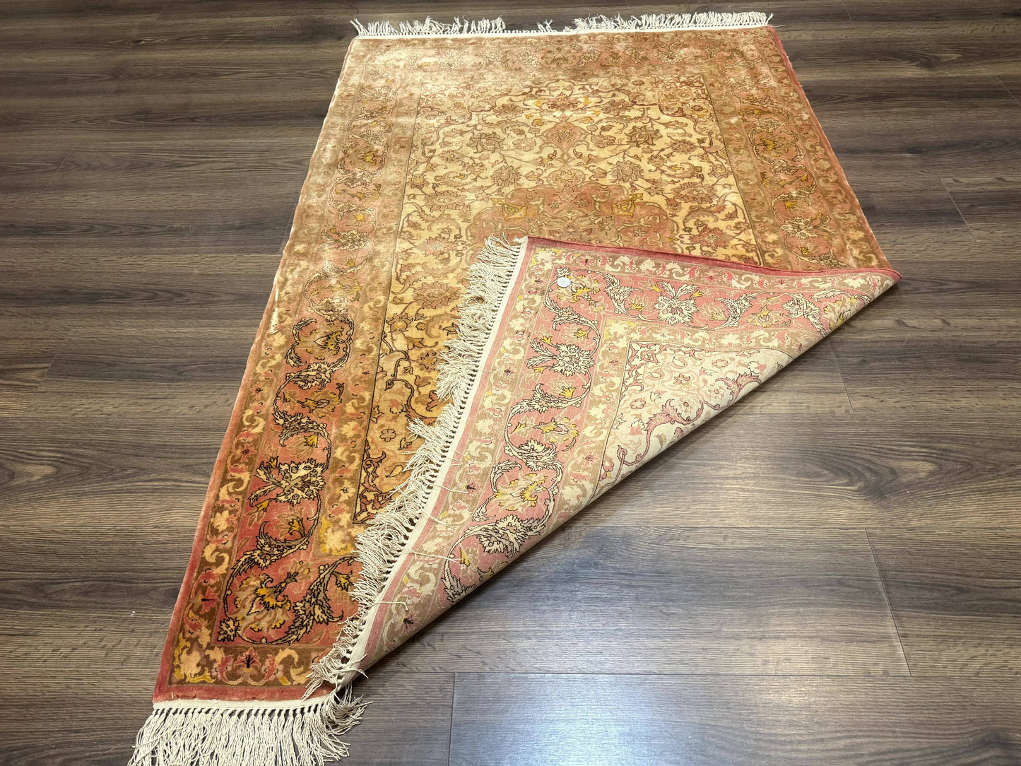 Persian Isfahan Rug 3x5 Fine 550 KPSI Kork Wool on Silk