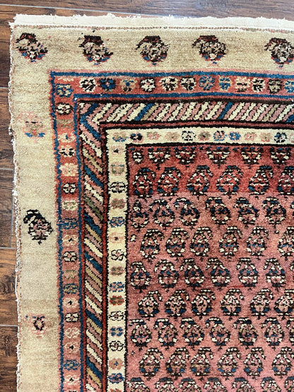 Antique Persian Sarab Runner Rug 3x11, Wool Camel Hair, Tribal Carpet for Hallway 3 x 11, Antique 1920s Rug, Handmade