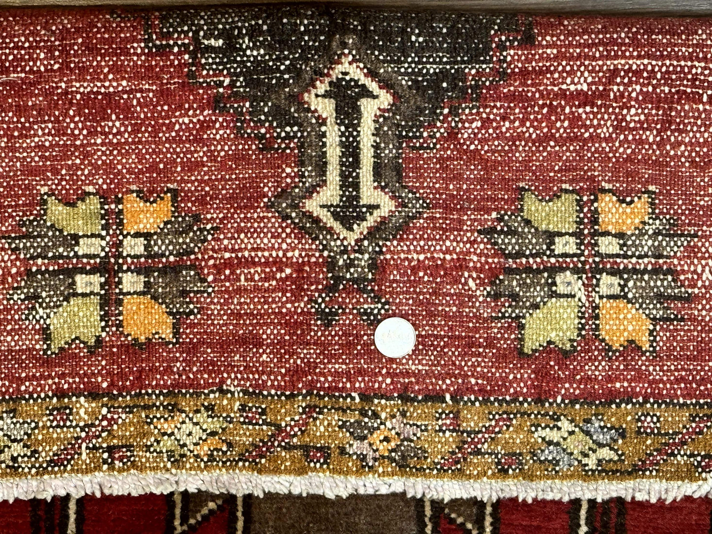 Turkish Yastik Rug 2x3 Geometric Medallion Hand Knotted Wool Red