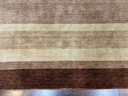 Indo Gabbeh Rug Hand Knotted Wool Area Rug 5x8 Contemporary Design