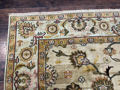 Turkish Oushak Rug 8x10 Vintage Wool Carpet Hand Knotted Deluxe Classic