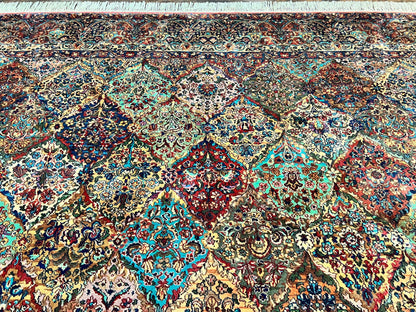 Karastan Kirman Multicolor Panel Rug 12x16 Wool Original Collection 700 Series