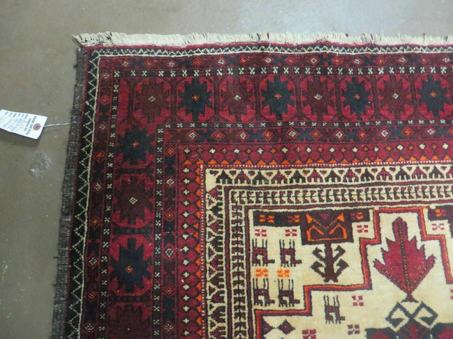 Vintage Turkoman Bokhara Wool Rug Handmade In Pakistan 46 By 82 Inches Natural Colors