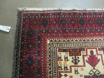 Vintage Turkoman Bokhara Wool Rug Handmade In Pakistan 46 By 82 Inches Natural Colors