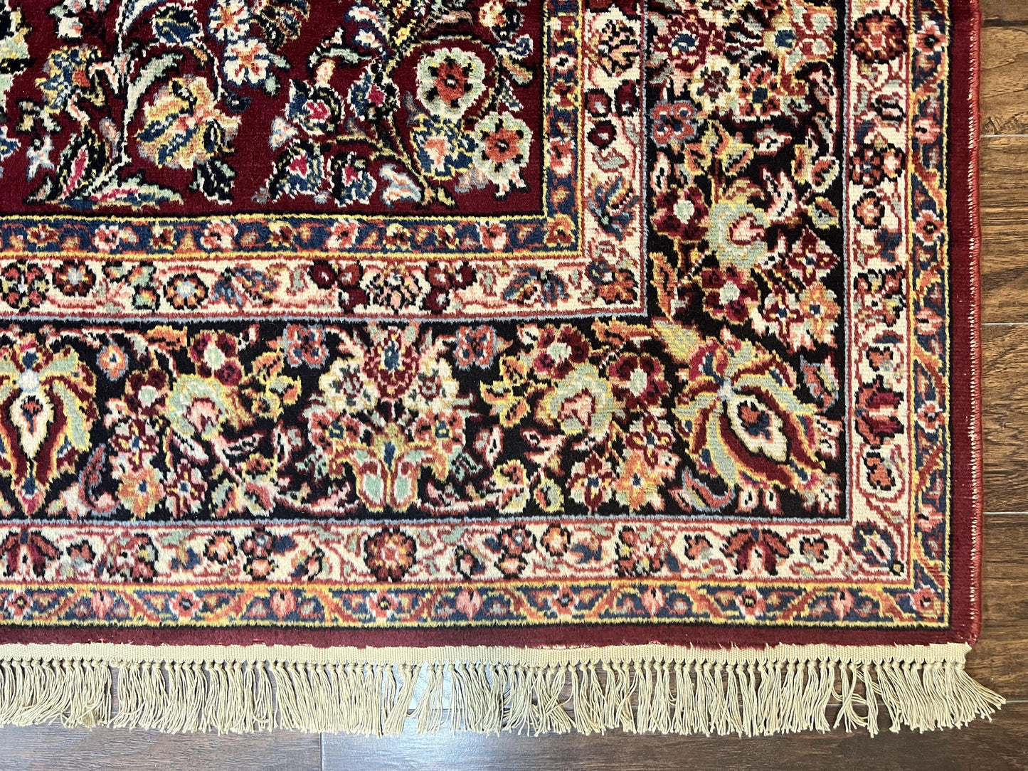 Karastan Rug 9x12 Red Sarouk #785, Wool Karastan Carpet, Discontinued Vintage, Original 700 Series, Karastan Area Rug