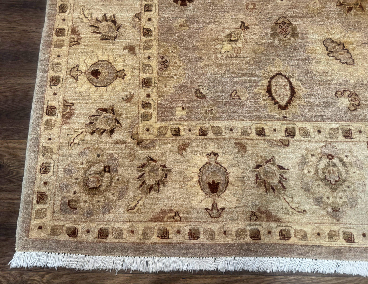 Pakistani Peshawar Rug 8x11, Indo Persian Mahal Carpet, Traditional Wool Oriental Rug