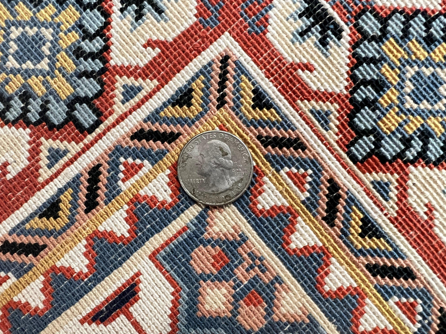 Turkish Kayseri Silk Rug 4x6 Hand Knotted Handmade Vintage Allover Pattern Cream