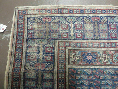 Antique Turkish Mehrab Rug Prayer Wool Handmade 47x67 Vintage Lantern Design