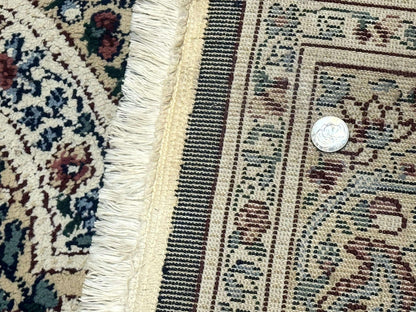 Persian Rug 8x11, Belgium Power Loomed Rug, Kirman Lavar Floral Design, Vintage Rug