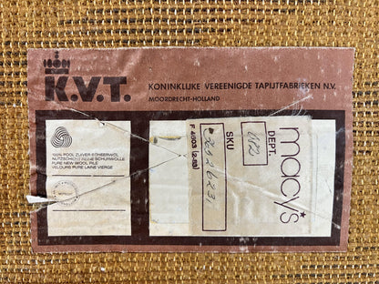 Zebra Shag Rug Vintage Wool Five Point Seven By Seven Point Four Feet Black And White Decor