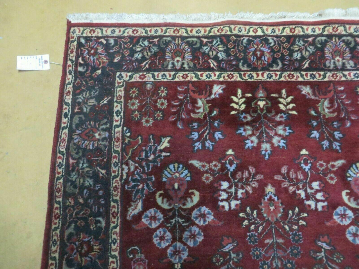 Jaipur Floral Oriental Wool Rug Vintage Handmade Indian 4 By 6 Rug