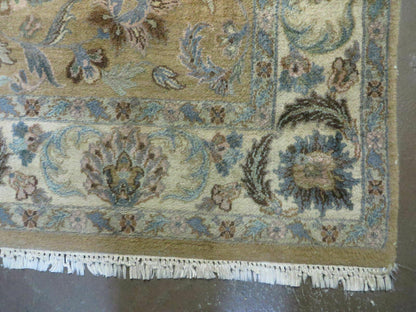 Jaipur Vintage Wool Rug Handcrafted Indian Floral