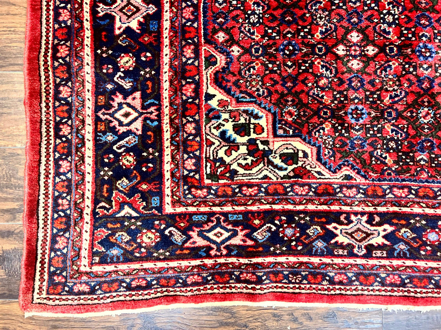 Persian Tribal Rug Hand Knotted Wool Palace Size 11x17 Red Hamadan Dargazin
