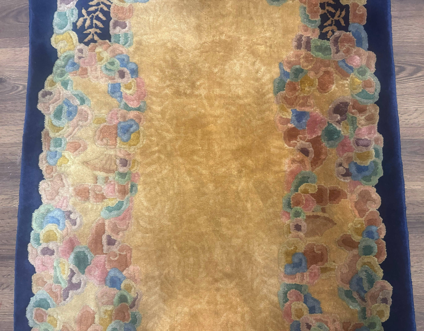 Chinese Wool Rug 3x5 Handmade Vintage Carpet Peking Style Handcrafted