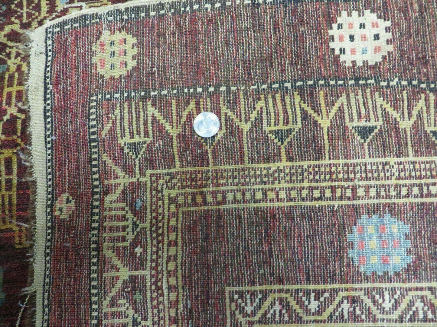 Antique Caucasian Shirvan Wool Rug 52x68 Handmade Colorful Armenian Rug