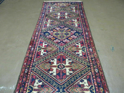 2' 6" X 9' Antique Handmade Turkish Anatolian Wool Runner Rug Nice
