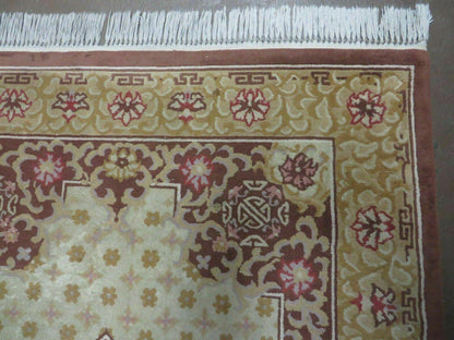 Vintage Chinese Wool Rug 4x6