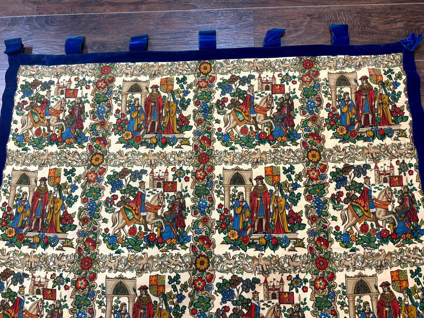 Vintage European Tapestry 4x4, Medievel Design