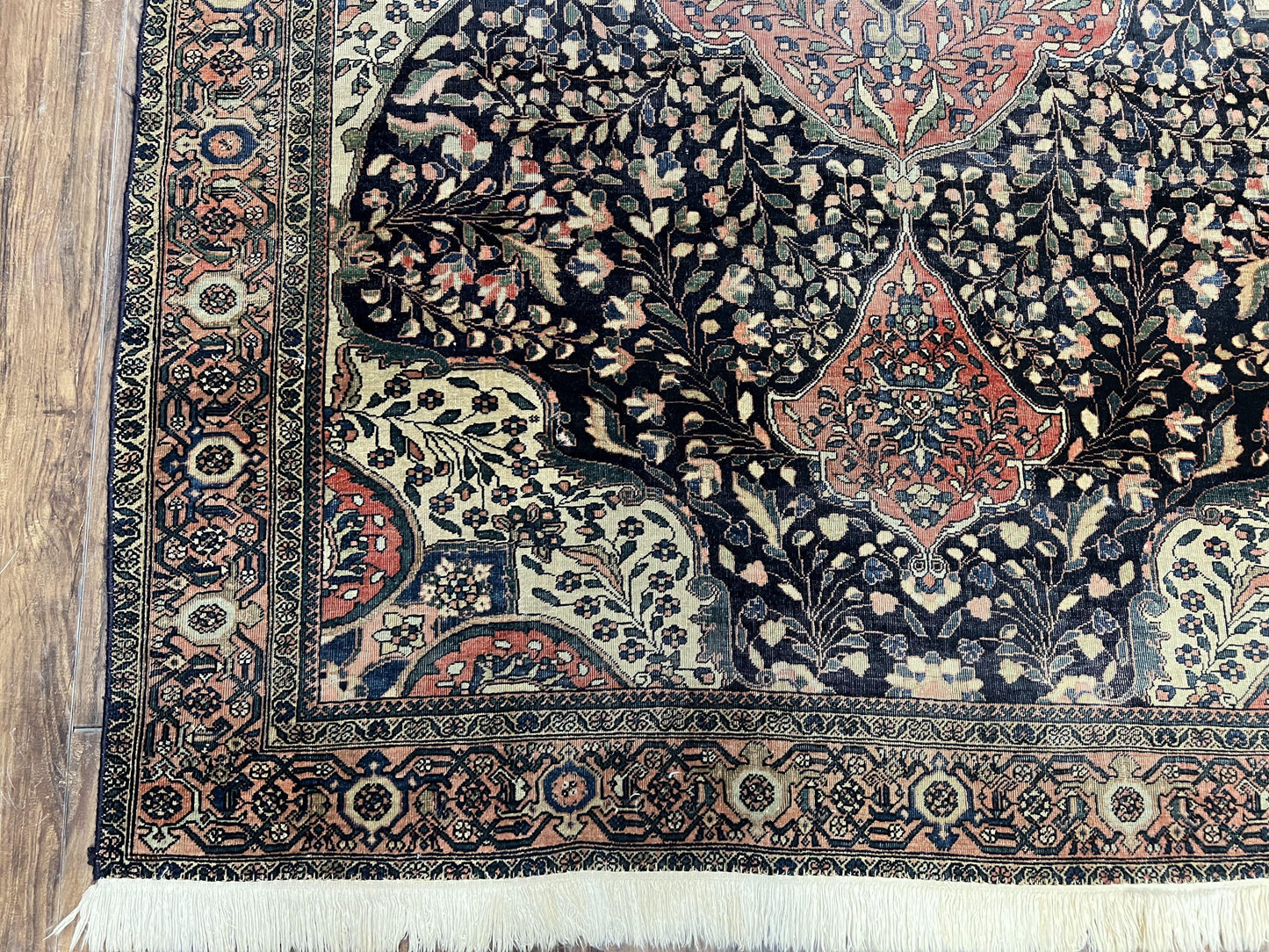 Antique Persian Sarouk Farahan Rug 4x7 Collectible Carpet