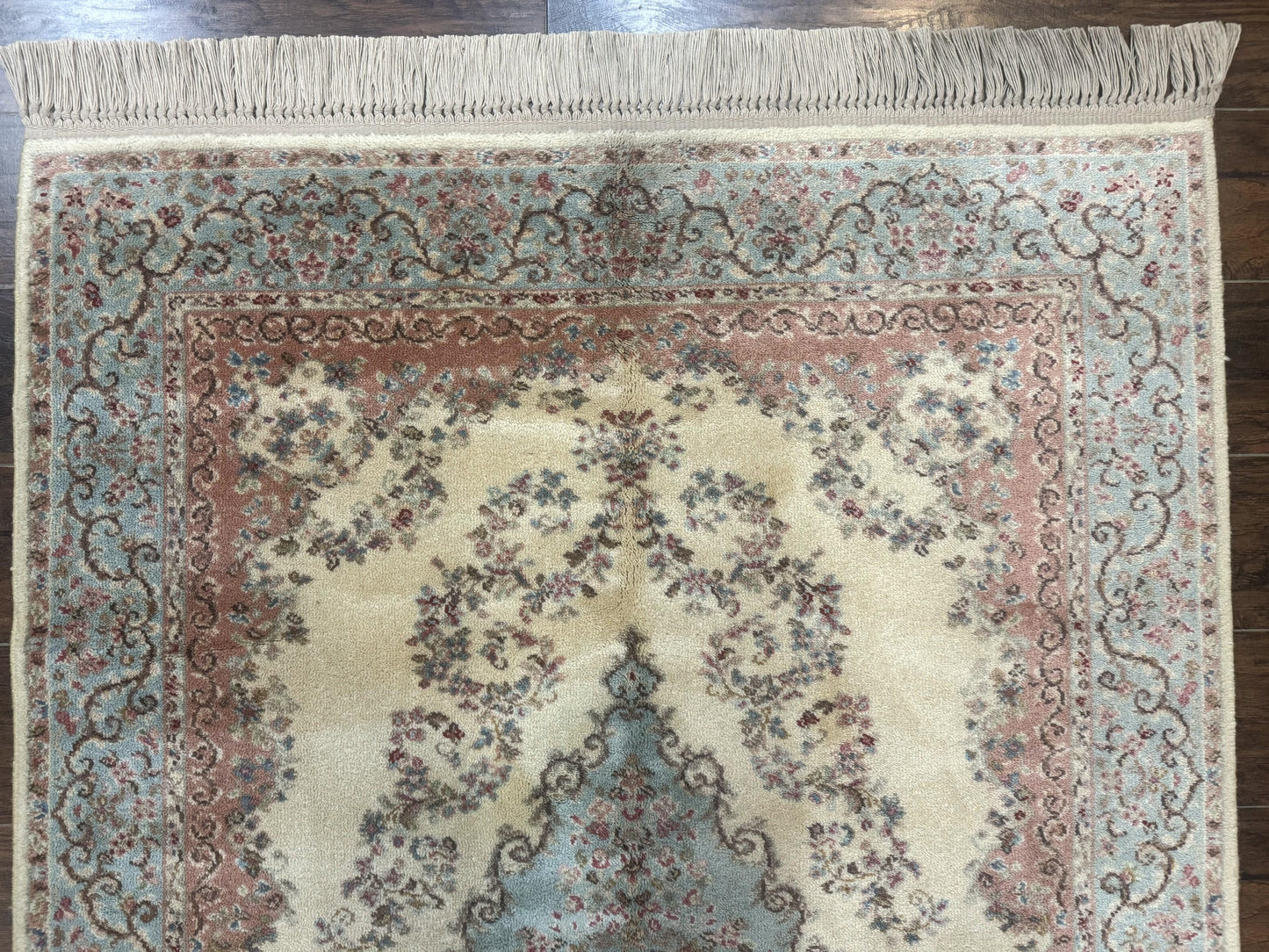 Karastan Rug 4x6, Pastel Ivory Kirman Rug #784, Wool Karastan Carpet, Original 700 Series, Vintage Karastan Area Rug, Discontinued