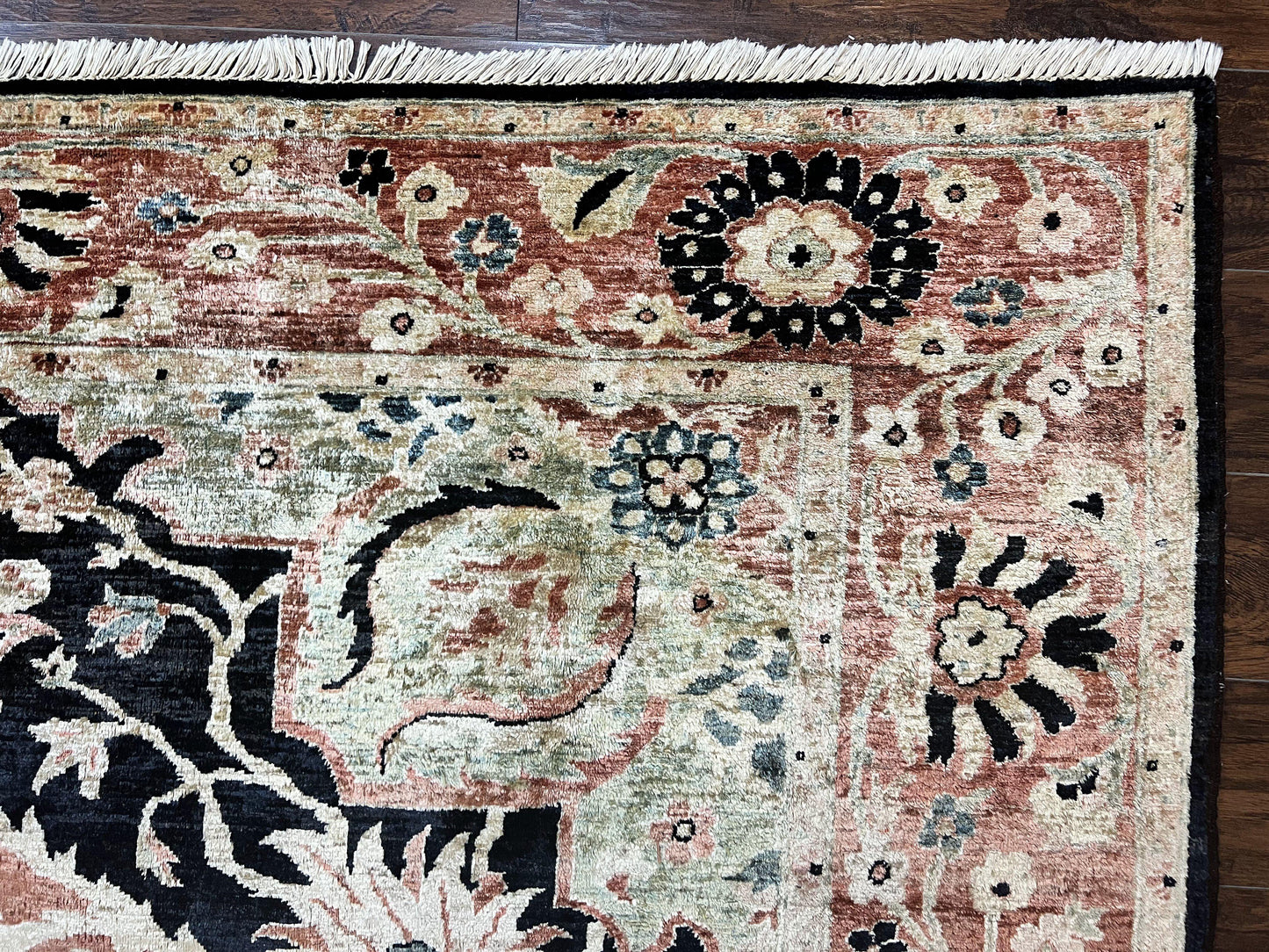 Pak Persian Rug 8x10 Mahal Sultanabad Vintage Medallion Wool Carpet