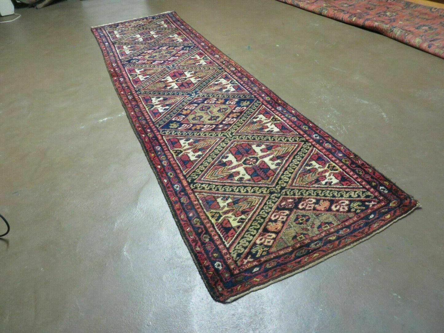 2' 6" X 9' Antique Handmade Turkish Anatolian Wool Runner Rug Nice