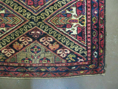2' 6" X 9' Antique Handmade Turkish Anatolian Wool Runner Rug Nice