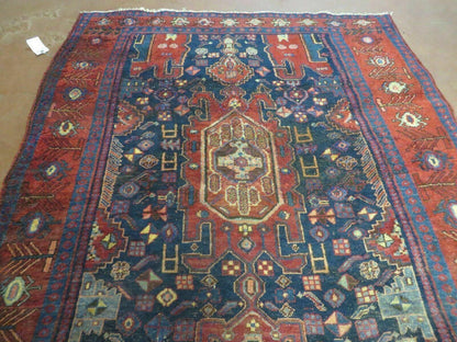 4' X 10' Antique Handmade Turkish Floral Tribal Oriental Wool Rug #627