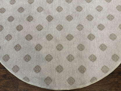 Round Power Loomed Rug 5x5, Contemporary Modern Round Carpet, 5ft Round