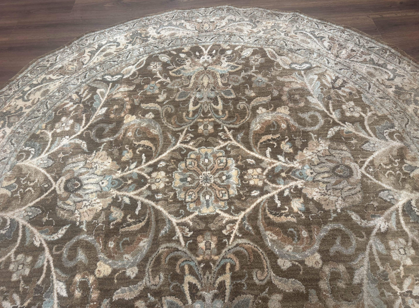 Round Karastan Rug 8x8 ft, Euphoria New Bridge Karastan Rug, Indo Mahal Design