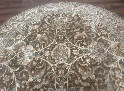 Round Karastan Rug 8x8 ft, Euphoria New Bridge Karastan Rug, Indo Mahal Design